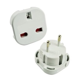 TRAVEL ADAPTOR SCHUKO TO UK 8813  ΑΝΤΑΠΤΟΡΑΣ-ΦΙΣΑ ΤΑΞΙΔΙΟΥ ΜΠΡΙΖΑΣ SCHUKO ΣΕ UK 8813